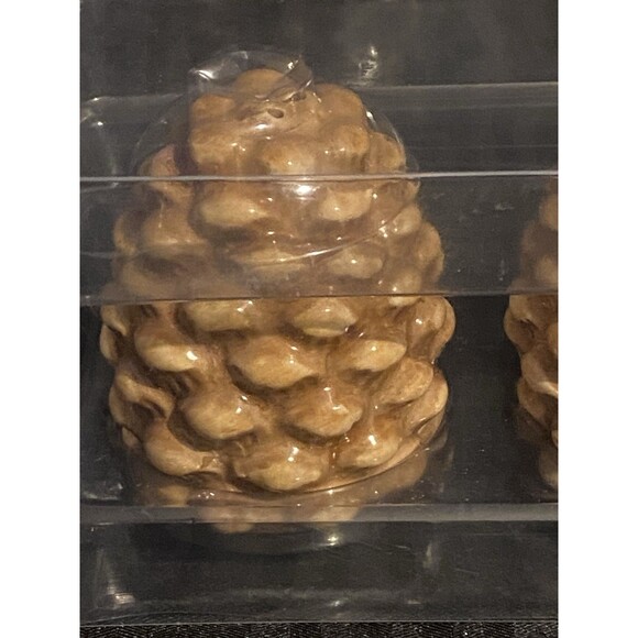 Stoneware Pine Cone salt and Pepper Shaker New In box cabin decor rustic - Picture 2 of 5